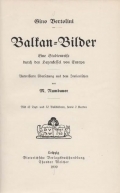 Bertolini Gino: Balkan-Bilder. Eine Studienreise durch den Hexenkessel von Europa